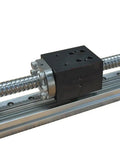Pro Grade CNC Linear Motion Stage With C7 Ball Screw Driven Guide Rail For 3D Printers And Robotic Arms Kit DIY Friendly Precision Slide Rail 50mm To 1000mm Length For Industrial And Hobby Use close-up on rail and carriage