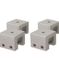 4 Pack Aluminum Standing Seam Clamps For Solar Panel Installation With Stainless Steel Screws, roof seam brackets shown