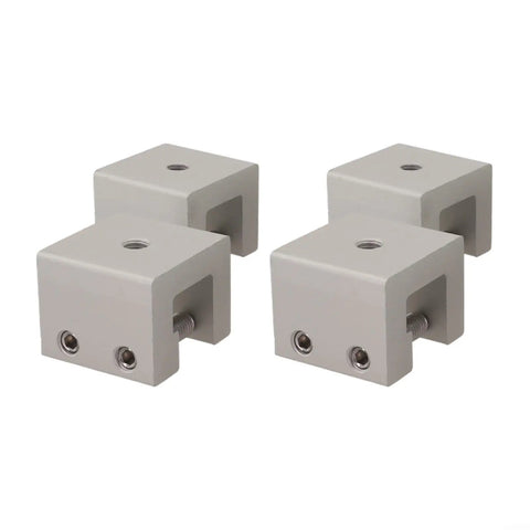 4 Pack Aluminum Standing Seam Clamps For Solar Panel Installation With Stainless Steel Screws, roof seam brackets shown