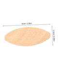 Light yellow hardwood biscuit insert from the 100 Piece Hardwood Biscuit Joiner Set for Woodworkers Tongue and Groove Board Carving Tenon Tool Kit.