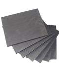 Stack of graphite blocks, 100x100x8 mm, self lubricating sheet for easy machining and durable performance in 3D printing applications.