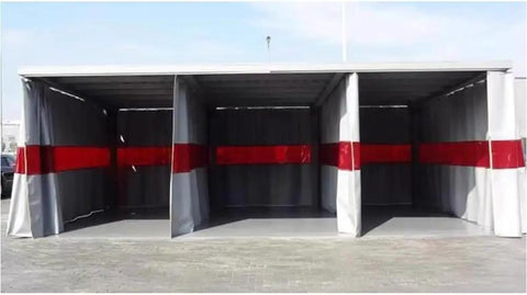 Heavy Duty Shop Ready Welding Curtain With Clear Viewing Window, Battle Hardened Fire Resistant Partition Screen, Zero Fuss Spark Guard And Molten Metal Barrier For Pro Shops And Weekend Garage Builds, Gray 16X8 Ft