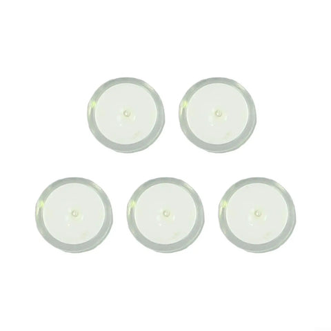 Round Bubble Level 5 Pack for spirit Level for bullseye for Acrylic, clear plastic bubble levels arranged in a circle.