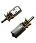 Two Pack N20 Micro Gearbox Motor 12V D Shaft Mini Motor Reducer 12mm Gearbox 15 RPM to 4000 RPM High Torque for Robotics