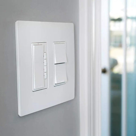 Radiant 15 Amp 2 In 1 Decorator Rocker Light Switch With Two 3 Way Switches White Wall Switch Combination For Home Use