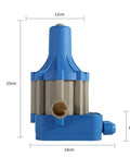 Side view of 23cm tall 110V Automatic Water Pump Controller With Pressure Switch Auto On Off For Self Priming Pumps Jet Pumps And Garden Pumps