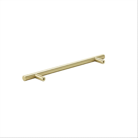 7 Inch Center To Center Golden Champagne Cabinet Pulls Set Of 10, Nine And Three Eighths Inch Overall Length, Modern Bar Style
