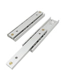 Two Pack Aluminum Drawer Slides Two Fold Design 300mm Long 16x6mm Rails For Smooth Quiet Operation In Cabinets And Drawers Heavy Duty