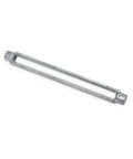 Rugged Hot Dip Galvanized Steel Turnbuckle Body Only With 1 3/4 Inch Shank And 24 Inch Take Up delivering 28000 pound load capacity.