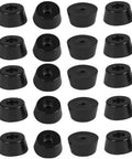 20Pcs Black Rubber Feet Bumpers For Radio Cabinets And Electronics, Non Slip Protective Risers, Scratch Resistant Surface Guards