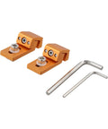 Heavy Duty Low Profile Cnc Side Pressure Plate Kit With T Track Claw Clamps For 3018 Router, orange aluminum clamps with hex keys.