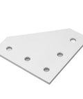 Five Piece Flat Tie Plate Aluminum Alloy 5 Hole Mending Plate Bracket For Industrial Machinery And Heavy Duty Furniture Frame Assembly