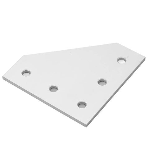 Five Piece Flat Tie Plate Aluminum Alloy 5 Hole Mending Plate Bracket For Industrial Machinery And Heavy Duty Furniture Frame Assembly