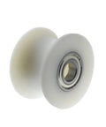 Heavy Duty U Groove Caster Wheel With Precision Steel Bearings And Thick Nylon Shell smooth wheel designed for sliding doors.