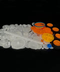 Assorted components of the 164 Piece Plastic Gear Set For RC Cars And DIY Robots, featuring gears, belts, and wheels.