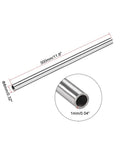 304 stainless steel capillary tube, side view, 6mm ID x 8mm OD, 300mm length, 1mm wall with close-up cross-section