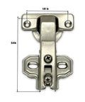 Top Shelf 90 Degree Corner Cabinet Hinges Featuring Slick Silent Soft Close Buffer And Rock Solid Cold Rolled Steel Build For Zero Hassle Mounting And Smooth Daily Closure Two Pack, 3.4 in height, cold rolled steel.