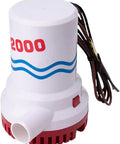 12V 2000GPH Bilge Pump For Boats And Ponds Submersible Water Pump Non Automatic Durable Water Cooled Engine Ignition Protected Beast for marine use