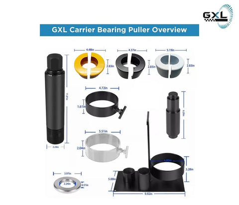 Carrier And Pinion Bearing Puller For Dana 30 40 60 70 80 And Ford 10.25 Clamshell Design Heavy Duty Tool components layout