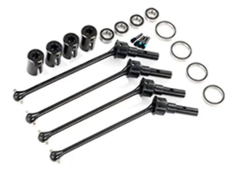 Maxx WideMaxx Heavy Duty Steel CV Driveshaft Set Assembled Front Or Rear Upgrade For RC Trucks 8996X Compatible parts laid out