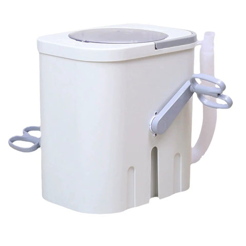 Hand Crank Washing Machine With Biomimetic Scrub Interior Manual Portable Laundry Soaker for outdoor use, high grade polymer design.