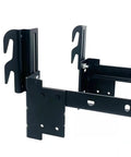 Heavy Duty Headboard Adapter Brackets And Bed Frame Hooks For Metal Beds, close-up of adjustable steel mounts.