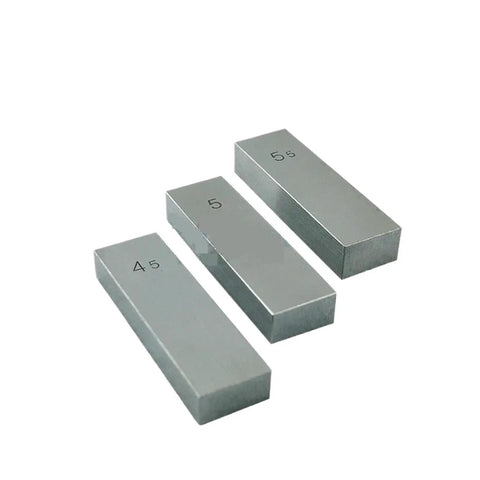 Precision Steel Parallel Gauge Block Set For Lathe Tools, three steel blocks, sizes 4.5, 5, 5.5, for accurate measurements