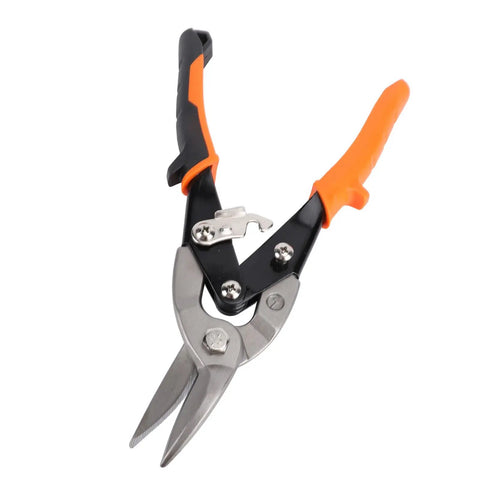 Badass 10 Inch Aviation Snips Left Cut CRV Steel Sheet Metal Shears Heavy Duty Tin Snips Ergonomic Non Slip Handles Cuts Metal Like Butter Smooth Slicing Action For Auto Repair And Construction Gig Pros Are Raving About This Gear