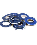 Toyota Oil Drain Plug Gasket Set Blue QTY 10 For Quick No Fuss Oil Change Replacement Seals For Engine Oil Pan Drain Plug Durable Rubber Ring