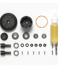 Conical Differential Oil Filled Gear Differential Unit For TT-02 With Die Cast Bevel Gears, Gasket Included, Adjustable Oil Options.