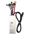 Brushless Motor Controller 48V 25A for Electric Bikes and Scooters With KDS Protocol Mountain Bike Display Meter Compatible X098 AXD001 Model Plug And Play High Performance E Bike Controller showing cables and connectors