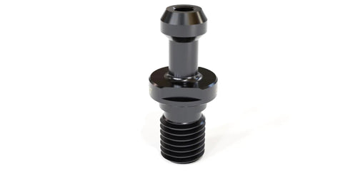 Cat50 Style C Pull Stud Retention Knob With Coolant Hole For Heavy Duty Machining 1-8 Inch Thread Alloy Steel Hardened To Hrc 58