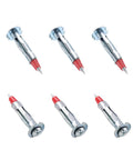 Heavy Duty 60 Piece One Eighth Inch Forty Six Millimeter Zinc Plated Steel Molly Bolt Drive Wall Anchors Set With Screws Rust Resistant For Strong Drywall Mounting And Secure Fixture Installations, shown on a white background.