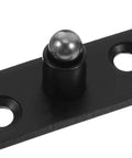 Close-up of black finish 360 Degree Heavy Duty Hidden Bookcase Hinges Stainless Steel Shaft Invisible Door Hinge Hardware