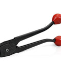 Heavy Duty Pro Grade Strapping Sealer And Crimper For Half Inch Steel Strapping Band With Heat Treated Hardened Steel Jaw And Two Red Spherical Grips