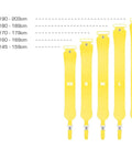 Climb 2.0 Ready Climbing Skin For Backcountry Touring And Ski Mountaineering, 140mm Wide, size chart XS to XL