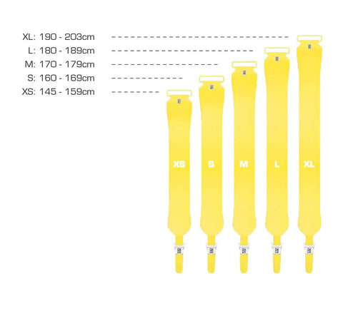 Climb 2.0 Ready Climbing Skin For Backcountry Touring And Ski Mountaineering, 140mm Wide, size chart XS to XL