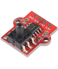 Front view of ALMOCN 0-40KPa digital barometric pressure sensor module on red PCB, Arduino-compatible