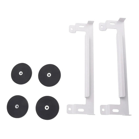 Magnetic Satellite Car Mount Kit For RV, Boat And Aircraft Dishes showing metal brackets and four suction cups