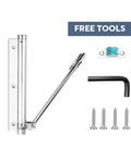 Automatic Door Closer Heavy Duty Aluminum Alloy Mount With Adjustable Arm, Silent Hydraulic Soft Close For 50Kg Doors, Built To Last Home And Office Door Hardware, Easy Install And Quiet Operation