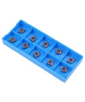 Premium Lathe Turning Tool Set With SCMCN1010H06 Holder And Ten CCMT060204 Carbide Inserts in blue tray for precision machining