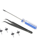 Replacement Widened Rollers And Axles For V10 Robot with screwdriver and tweezers for assembly