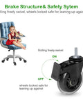 Heavy Duty Three Inch Lockable Swivel Caster With Slick Rolling Threaded Stem Wheel Built Tough As Nails For Equipment Carts Furniture And Shop Gear That Delivers Championship Performance Daily with brake feature shown.