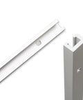 Pro Grade T Slot Miter Track Jig For Router Table Slotted Aluminum Rails, silver detail with guide handle