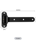 2 Pcs Heavy Duty Gate Hinges With 180 Degree Opening And Smooth Bearing Steel Weld On Strap Hinges, dimensions labeled