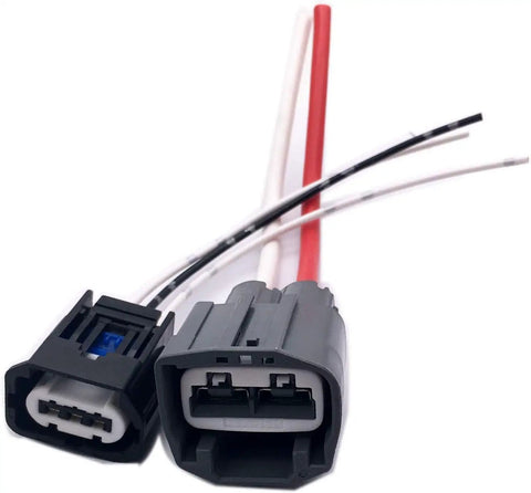 Set Of Two Pigtail Connectors For Volvo And Ford Electric Power Steering Pumps EPS Wire Connector Plug Kit Type 1 Compatible With 2005 Through 2009 Models