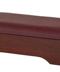 Maple Wood Kneeler With Storage And Padded Top For Prayer, Walnut Finish, Stash Your Bible Or Devotionals, 20 Inch Wide By 10 Inch Deep By 8 Inch High