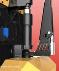 Close-up of cantilever arm design on Heavy Duty Electric Pallet Jack With Integrated Scale And Rugged 48 Volt Lithium Battery 6600 Pound Walkie Pallet Truck.