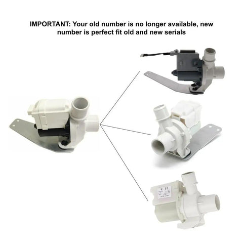 Beefy Metallic Washer Drain Pump Assembly Replacement For GE Hotpoint Washers Old Models Compatible With GCAP1800D0WW close-up