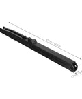 Soft Close Damper 4 Pack For Sliding Barn Doors High Strength Buffer Catch Delivers Ultra Smooth Quiet Operation Noise Free Gliding Durable Installation For Home And Commercial Use 12.20 X 0.90 X 0.78 In, shown with dimensions